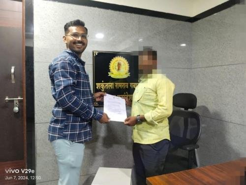 Help to accident related brain hemorrhage patient 